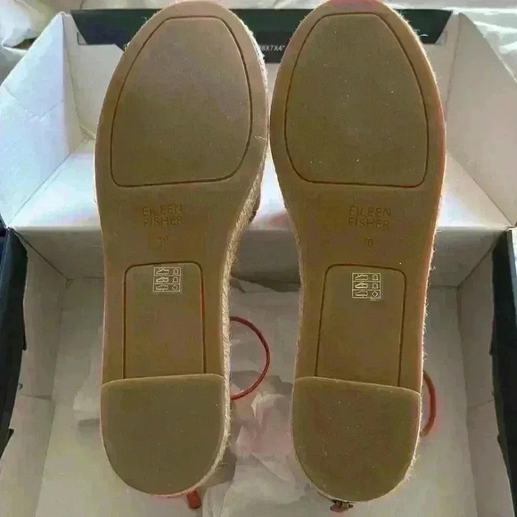 Eileen Fisher Lace Espadrille Wrap Sandals - Picture 3 of 13